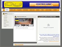 Tablet Screenshot of centrolumi.com.br